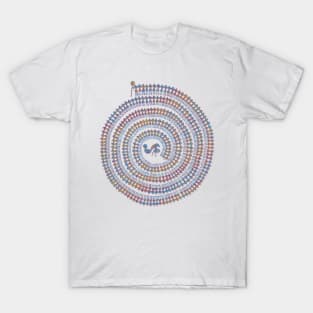 Psychedelic Warli Spiral 2 T-Shirt